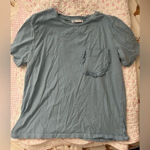 Zara Light Blue Top